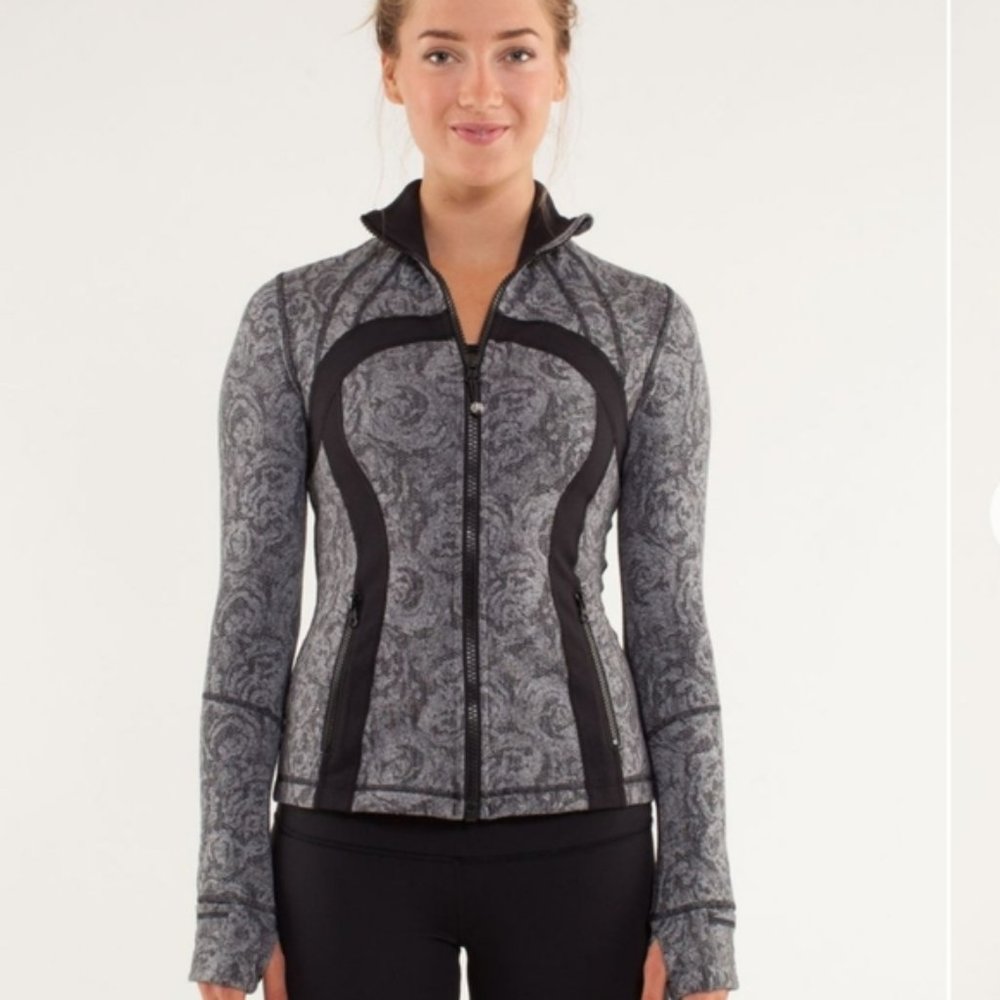 Lululemon Define Jacket *Brushed Rose Herringbone Black / Black - Picture 1 of 14